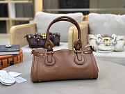 Chloe Paddington Bag In Grained Leather Brown - 36x18x18cm - 2