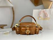 Chloe Small Camera Bag in Shiny Leather Brown - 25x12x12cm - 1