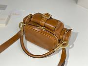 Chloe Small Camera Bag in Shiny Leather Brown - 25x12x12cm - 4