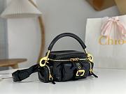 Chloe Small Camera Bag in Shiny Leather Black - 25x12x12cm - 6