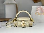 Chloe Small Camera Bag in Shiny Leather White - 25x12x12cm - 1