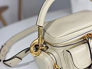 Chloe Small Camera Bag in Shiny Leather White - 25x12x12cm - 5