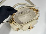 Chloe Small Camera Bag in Shiny Leather White - 25x12x12cm - 4
