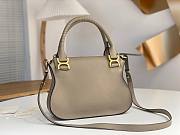 Chloe Small Marcie Bag In Grained Leather Cashmere Grey - 30x23x9cm - 6