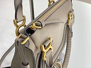 Chloe Small Marcie Bag In Grained Leather Cashmere Grey - 30x23x9cm - 3