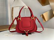 Chloe Small Marcie Bag In Grained Leather Red - 30x23x9cm - 6
