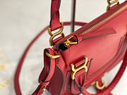 Chloe Small Marcie Bag In Grained Leather Red - 30x23x9cm - 5
