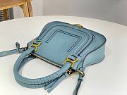 Chloe Small Marcie Bag In Grained Leather Blue - 30x23x9cm - 4