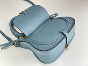 Chloe Small Marcie Bag In Grained Leather Blue - 30x23x9cm - 2