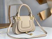 Chloe Small Marcie Bag In Grained Leather Beige - 30x23x9cm - 4