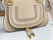 Chloe Small Marcie Bag In Grained Leather Beige - 30x23x9cm - 3