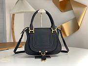 Chloe Small Marcie Bag In Grained Leather Black - 30x23x9cm - 1