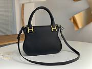 Chloe Small Marcie Bag In Grained Leather Black - 30x23x9cm - 3