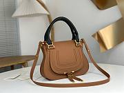 Chloe Small Marcie Bag In Calf Leather Brown and Black - 30x23x9cm - 6