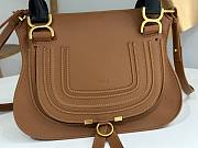 Chloe Small Marcie Bag In Calf Leather Brown and Black - 30x23x9cm - 2