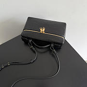 Bottega Veneta Bang Bang Vanity Case Crocodile Black - 23x12.5x4cm - 6