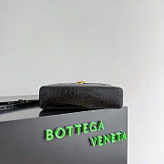 Bottega Veneta Bang Bang Vanity Case Crocodile Black - 23x12.5x4cm - 2