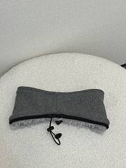 Miumiu Fleece Headband Grey 5IH097 - 2