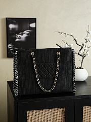 Chanel Night Flight Large Tote Embroidered Denim - 40x30cm - 3