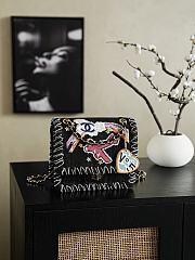 Chanel Night Flight Flap Bag Embroidered Denim  - 1