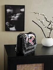 Chanel Night Flight Flap Bag Embroidered Denim  - 4