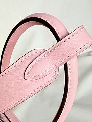 Hermes Lindy Handmade Swift Leather Pink Blue Silver - 26cm - 6