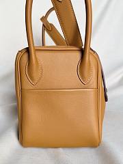 Hermes Lindy Handmade Swift Leather Sesame Mallow Purple Silver - 26cm - 4