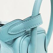 Hermes Lindy Mini Handmade Swift Leather Tiffany Light Gold - 19cm - 4