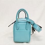 Hermes Lindy Mini Handmade Swift Leather Tiffany Light Gold - 19cm - 6