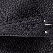 Hermes Lindy Handmade Clemence Leather Black Silver - 26cm - 2