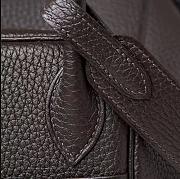 Hermes Lindy Handmade Clemence Leather Chocolate Gold - 26cm - 3