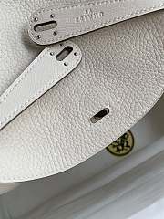 Hermes Lindy Handmade Cream Silver - 26cm - 3