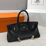 Hermes Shoulder Birkin 42 Togo Leather Black Gold - 3