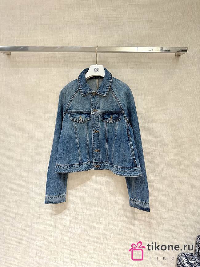 Loewe Trapeze Jacket In Denim Blue  - 1