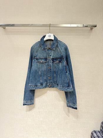 Loewe Trapeze Jacket In Denim Blue 