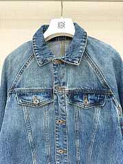 Loewe Trapeze Jacket In Denim Blue  - 3