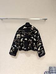 Chanel Jacket Wool & Cashmere Black Gold & White - 4