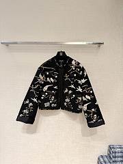 Chanel Jacket Wool & Cashmere Black Gold & White - 3