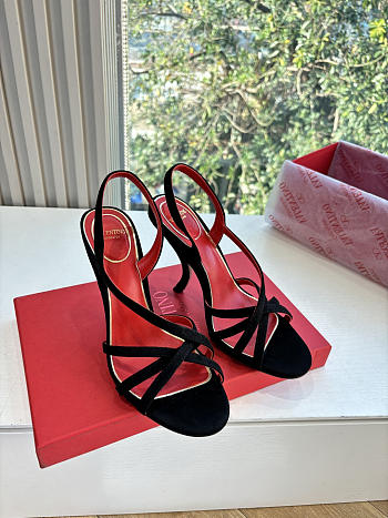 VLTN Fetishique Velvet Sandal 105mm Black