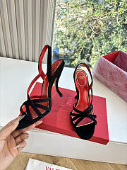 VLTN Fetishique Velvet Sandal 105mm Black - 3