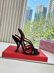 VLTN Fetishique Velvet Sandal 105mm Black - 4