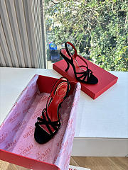 VLTN Fetishique Velvet Sandal 105mm Black - 2