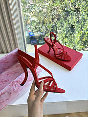 VLTN Fetishique Velvet Sandal 105mm Red - 4