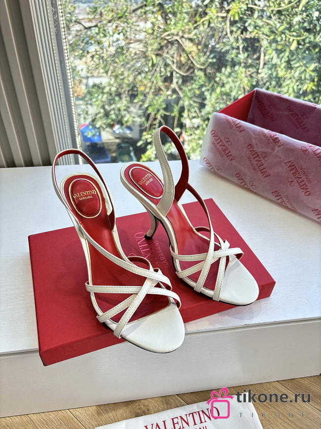 VLTN Fetishique Sandal In Nappa Sandal 105mm White - 1