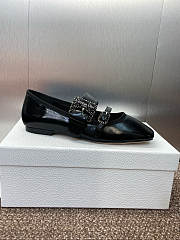 Dior D-Romance Ballet Flat Black Lambskin - 4