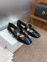 Dior D-Romance Ballet Flat Black Lambskin - 2