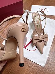 VLTN Bowow Slingback Pumps In Kidskin 85mm - 3