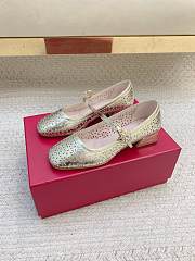 Roger Vivier Très Vivier Mary Jane In Leather Gold - 5