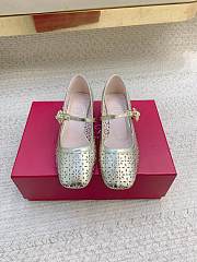 Roger Vivier Très Vivier Mary Jane In Leather Gold - 3