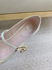 Roger Vivier Très Vivier Mary Jane In Leather White - 6